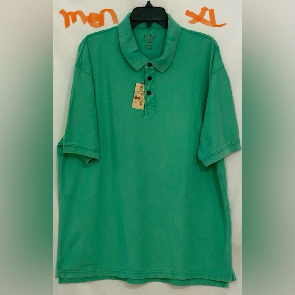 RedHead Classic Polo Shirt in Green with Breathable Fabric